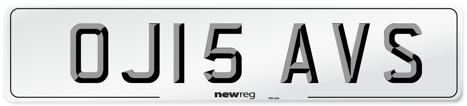 OJ15 AVS Number Plate from New Reg